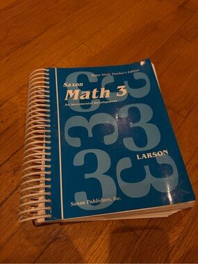 Saxon Math 3 curriculum
